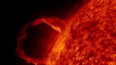 SDO first light - a solar flare